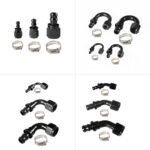 2PCS 4AN 6AN 8AN 10AN 12AN 0°/45°/90°/180° Push Lock Hose End Fitting Fuel Line Adaptor - Image 6