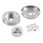 GSTP 5 & 6 Hole Steering Wheel Polished Hub Adapter for Flaming River,Ididit,GM,Chevy