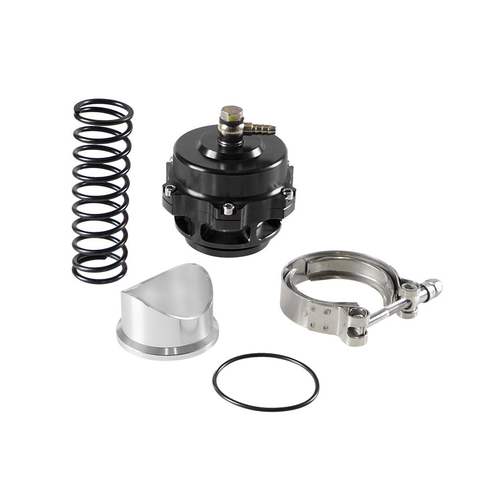 14_ad84880b-b012-492d-a141-7ed78d39dec4 BV50 Series 50mm Blow Off Valve BOV fits TIAL Q V-Band Flange BLACK 6 PSI Spring - Image 1
