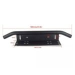 23" Bull Bar Front Bumper License Plate Holder Mount Bracket for LED Light Bar - Image 6