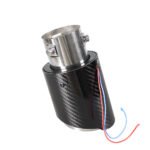 Racing Red Flame Led Exhaust Muffler Tip Carbon Fiber Racing Automobile Car Tail Pipe Light 2.5 Inch Inlet 4 Inch Outlet - Image 8