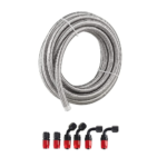 10/16/20FT 10AN CPE Fuel line Hose Braided Nylon Stainless Steel Oil Gas - Image 20