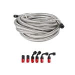 10/16/20FT 10AN CPE Fuel line Hose Braided Nylon Stainless Steel Oil Gas - Image 26