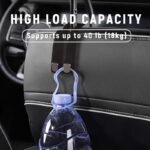 Car Seat Back Alcantara Storage Hook - Double Hook Holder for Convenient Storage - Image 4