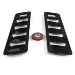 2PCS Universal Car Hood Vent Louver Scoop Cover Air Flow Intake Cooling Panel - Image 3
