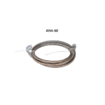 Turbo Oil Feed Line 48" Steel Braided 4AN 90 Degree Straight Hose - Image 12
