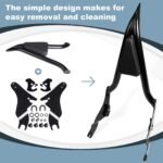 22" Motorcycle Sissy Bar Backrest Pad Compatible with Harley Touring Models (2009-2024） - Image 3