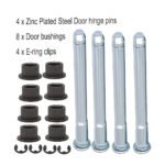 GSTP Door Hinge Pins and Bushing Kit 2 Door 4 Pin Fit for 94 - 04 Chevy GMC - Image 8