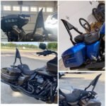 22" Motorcycle Sissy Bar Backrest Pad Compatible with Harley Touring Models (2009-2024） - Image 7