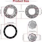 Billet Aluminum Easy Fill Fuel Cell Gas Cap With 12 Hole Cell Bung and Gasket - Image 3