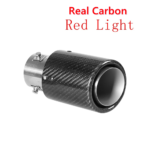 Racing Red Flame Led Exhaust Muffler Tip Carbon Fiber Racing Automobile Car Tail Pipe Light 2.5 Inch Inlet 4 Inch Outlet - Image 12