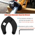 Adjustable Gland Nut Wrench 1266 +7463 Spanner Tool Set for Hydraulic Cylinder - Image 8