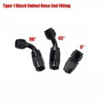 Universal 10AN Baffled Oil Catch Can Breather Can with Drain Valve 750ML Bundle and 10AN 5/8'' Fuel Line Fitting Kit Nylon Braided CPE Oil Hose - Image 9