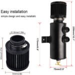 Universal 10AN Baffled Oil Catch Can Breather Can with Drain Valve 750ML Bundle and 10AN 5/8'' Fuel Line Fitting Kit Nylon Braided CPE Oil Hose - Image 2