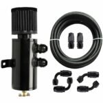 Universal 10AN Baffled Oil Catch Can Breather Can with Drain Valve 750ML Bundle and 10AN 5/8'' Fuel Line Fitting Kit Nylon Braided CPE Oil Hose - Image 14