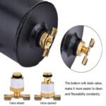 Universal 10AN Baffled Oil Catch Can Breather Can with Drain Valve 750ML Bundle and 10AN 5/8'' Fuel Line Fitting Kit Nylon Braided CPE Oil Hose - Image 8