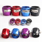 Hex Hose Finisher Clamp for Fuel/Oil/Gas/Air and Water End Cover Fitting 4/6/8/10/12AN