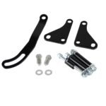 SBC Black Power Steering Pump Mounting Bracket SWP LWP Saginaw GM SB Chevy 350 - Image 2