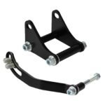 SBC Black Power Steering Pump Mounting Bracket SWP LWP Saginaw GM SB Chevy 350 - Image 5