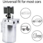 Upgraded Baffled Oil Catch Can with Breather Filter Kit Aluminum Oil Reservoir Tank with 3/8" Strengthened NBR Fuel Line - Image 6