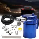 Upgraded Baffled Oil Catch Can with Breather Filter Kit Aluminum Oil Reservoir Tank with 3/8" Strengthened NBR Fuel Line - Image 9