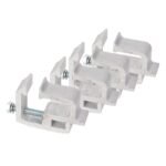 4 PCS Truck Cap Topper Camper Shell Mounting Clamps Heavy Duty Aluminum Silver - Image 4