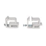 4 PCS Truck Cap Topper Camper Shell Mounting Clamps Heavy Duty Aluminum Silver - Image 6