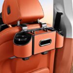 Multifunctional Nappa Leather Car Backseat Organizer - Image 11