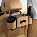 Multifunctional Nappa Leather Car Backseat Organizer - Image 9