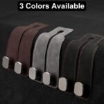 Car Seat Back Alcantara Storage Hook - Double Hook Holder for Convenient Storage