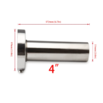 Universal 3.5" to 4.5" Round Steel Removable Catback Exhaust System Muffler Tip Silencer - Image 12