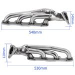 Stainless Steel headers for Toyota Tundra Sequoia 2000-2004 UCK 4.7L V8 2UZ-FE - Image 2