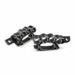 Black CNC Machined Footpegs for Harley-Davidson Motorcycles