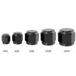 2PCS 4/6/8/10/12 AN Female Flare Fitting Cap Block Off Nut Aluminum For Fuel Systems - Image 2