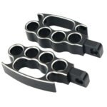 Black CNC Machined Footpegs for Harley-Davidson Motorcycles - Image 4