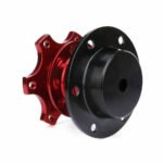 Universal Sports Steering Wheel Quick Release Snap Off Boss Kit Hub Adapter Red - Image 4