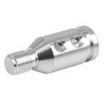 GSTP Car Silver Tone Gear Shift Knob Adapter Fit for Non Threaded Shifter - Image 4