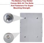 Battery Bracket Relocation Hold Down Tray Kit For Optima 34/78 Battery Aluminum - Image 6