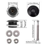 4 X Push Button Quick Release Hood Bonnet Pins Lock Clip Car Bumper Latch Kit - Image 14