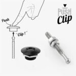 4 X Push Button Quick Release Hood Bonnet Pins Lock Clip Car Bumper Latch Kit - Image 15