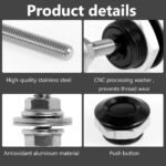 4 X Push Button Quick Release Hood Bonnet Pins Lock Clip Car Bumper Latch Kit - Image 12