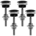 4 X Push Button Quick Release Hood Bonnet Pins Lock Clip Car Bumper Latch Kit - Image 4